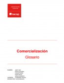 Glosario Comercialización