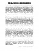 ROL DE LA MUJER EN LA ÉPOCA DE LA COLONIA