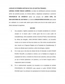 Medida de Garantía de Urgencia JUZGADO DE PRIMERA INSTANCIA CIVIL DE QUETZALTENANGO.