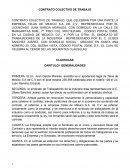 CONTRATO COLECTIVO DE TRABAJO DE EMPRESA TEXTIL