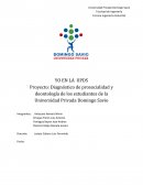 Proyecto: Diagnóstico de prosocialidad y deontología de los estudiantes de la