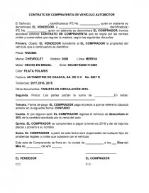 Contrato De Compra Venta De Auto Contrato De Compraventa De Vehiculo Automotor Informes Caballero2