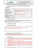 INFORME DE EVALUACIÓN DE LA CALIDAD DE PRESTADORES EXTERNOS
