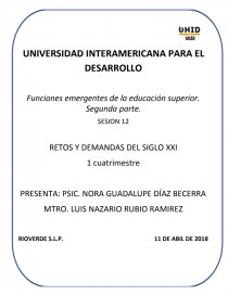 RETOS Y DEMANDAS DEL SIGLO XXI. Página 1