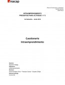 INTRAEMPRENDIMIENTO Cuestionario