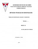 TRABAJO DE INVESTIGACION ANÁLISIS Y CONCRECIÓN