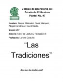 ¿Qué son las tradiciones?