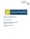 Actividad: Marketing digital, conceptos, características y aplicaciones