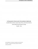 Econometria 1 La Econometría: Ciencia social o herramienta de aplicación