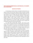 TRES GRANDES MOMENTOS EN LA HISTORIA DE LA FILOSOFÍA DE LA EDUCACIÓN