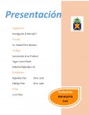 Formulacion de proyecto Lanzamiento de un Producto