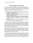 LA GESTIÓN AMBIENTAL Y LA ARQUITECTURA