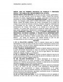 SEÑOR JUEZ DE PRIMERA INSTANCIA DE TRABAJO Y PREVISIÓN SOCIAL Y DE FAMILIA DEL DEPARTAMENTO DE JUTIAPA.