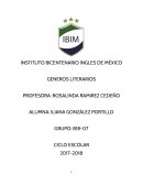 Proyecto de literatura. Generos literarios