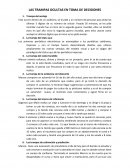 LAS TRAMPAS OCULTAS EN TOMA DE DECISIONES