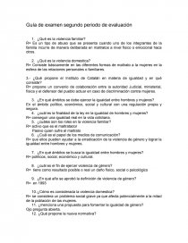 Preguntas violencia genero. Página 1