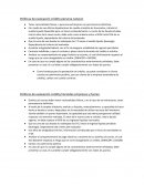 Politica de crédito para personal natural y jurídica