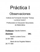Escuelas Observaciones Práctica