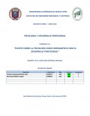 Tema de “ESCRITO SOBRE LA PSICOLOGÍA COMO HERRAMIENTA PARA EL DESARROLLO PROFESIONAL”