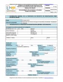 INFORMACIÓN GENERAL DE LA PROPUESTA DE PROYECTO DE INVESTIGACIÓN COMO OPCIÓN DE GRADO