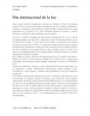 Día internacional de la luz