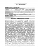 Ejemplo de el Acta de Inspección en Criminalística de Campo