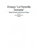 Ensayo “La Fierecilla Domada”