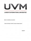 Materia: Contabilidad para Ingeniería.