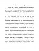 La pérdida de valores en los jovenes