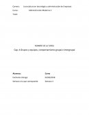 Grupos y equipos, comportamiento grupal e intergrupal