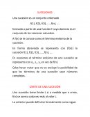 Una sucesión es un conjunto ordenado