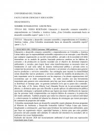 Como se da la FACULTAD DE CIENCIAS Y EDUCACIÓN. Página 1