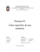 Práctica #3: Calor específico de una sustancia