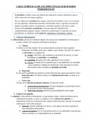 CARACTERÍSTICAS DE LOS PRINCIPALES SUBGÉNEROS PERIODÍSTICOS