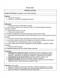 Poema Campo de Formación: Lenguaje y comunicación (Español).. Página 1