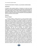 Importancia del derecho tributario y sus principios constitucionales