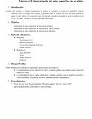 Determinación del calor específico de un sólido