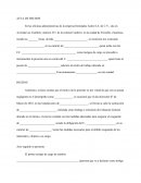 Formato de acta de hechos: Investigación por negligencia y sustracción de bienes