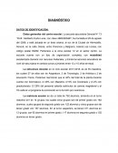 DATOS DE IDENTIFICACION DEL DIAGNOSTICO