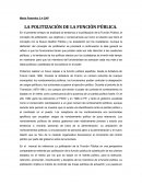 La politizacion de la funcion pública