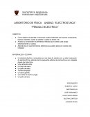 LABORTORIO DE FÍSICA UNIDAD: “ELECTROSTAICA” “PÉNDULO ELÉCTRICO”