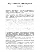 Pequeño resumen de Henry Ford