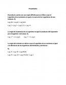 El producto cuenta con una regla definida que se refiere a que el Logaritmo