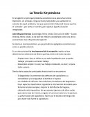 La Teoría Keynesiana . El ingreso total es igual a la demanda efectiva