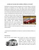 ¿Cuáles son los autos más vendidos en México y el mundo?