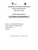 Integradora 2 cultura física