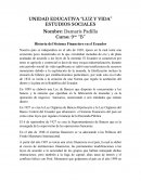 Breve Historia Financiera del Ecuador