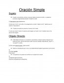 Oración Simple Sujeto