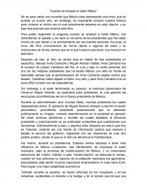 “Cuando se empezó a xoder Méjico”. Página 1