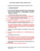 CUESTIONARIO RÉGIMEN JURÍDICO ADMINISTARTIVO